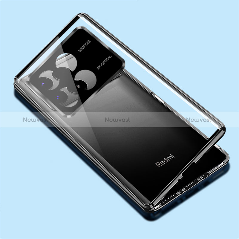 Luxury Aluminum Metal Frame Mirror Cover Case 360 Degrees for Xiaomi Redmi K70 5G