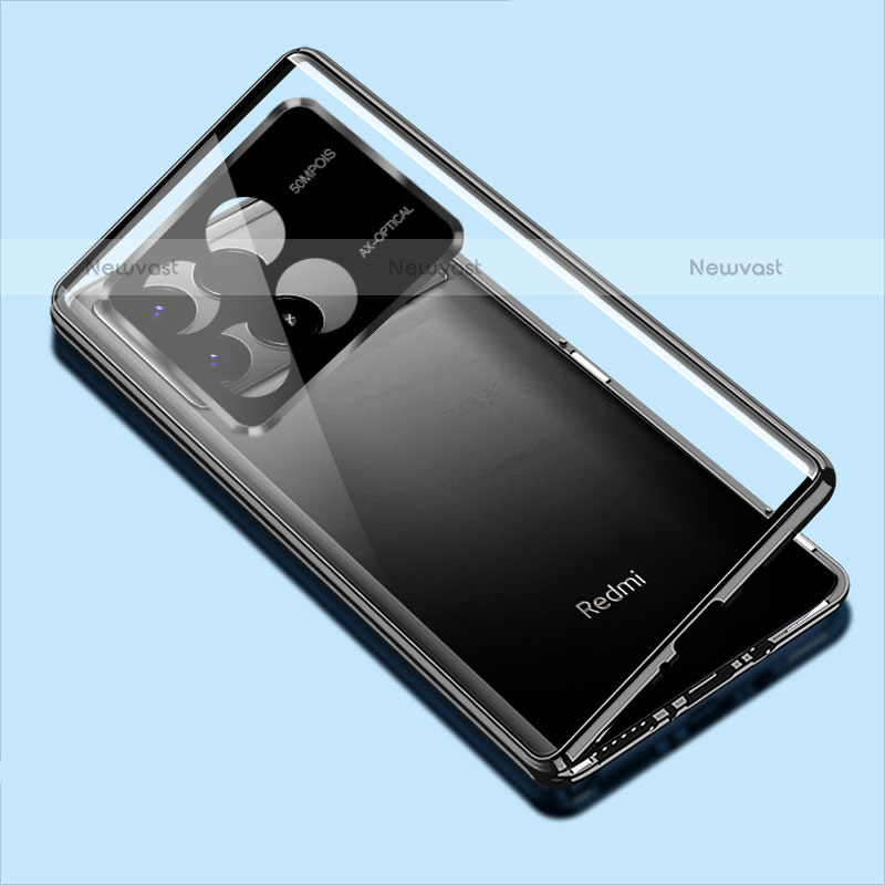 Luxury Aluminum Metal Frame Mirror Cover Case 360 Degrees for Xiaomi Redmi K70E 5G