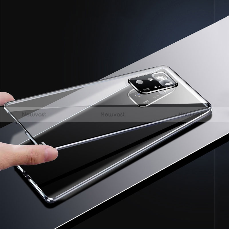 Luxury Aluminum Metal Frame Mirror Cover Case 360 Degrees for Xiaomi Redmi Note 10T 5G