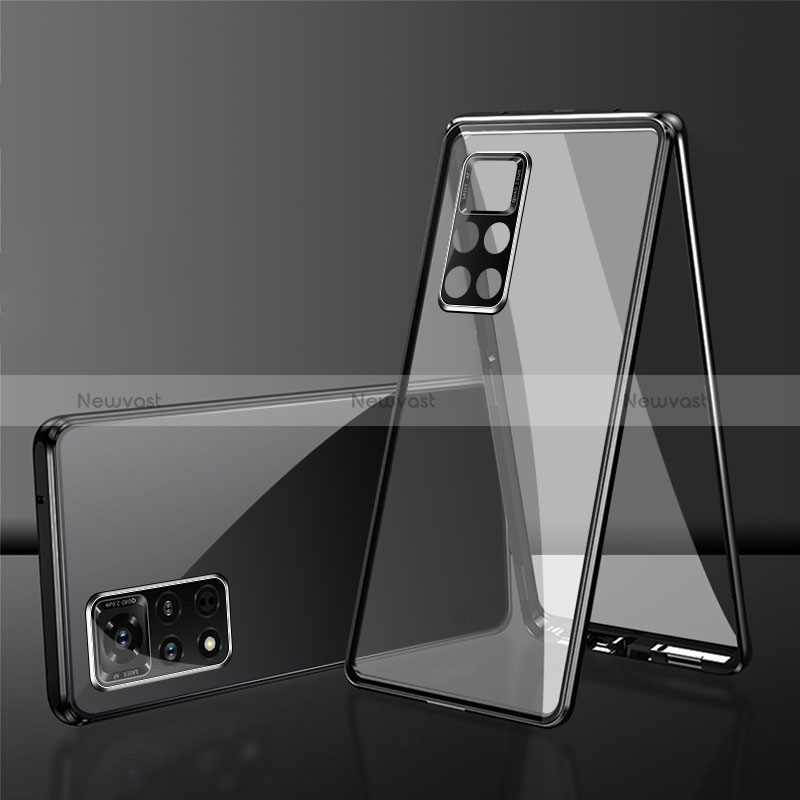 Luxury Aluminum Metal Frame Mirror Cover Case 360 Degrees for Xiaomi Redmi Note 11 4G (2022)