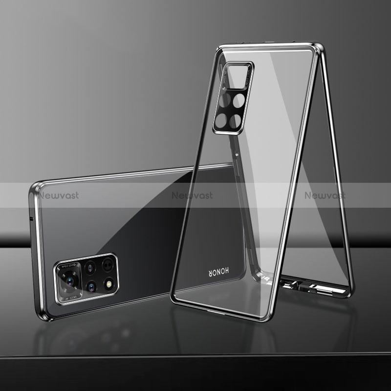 Luxury Aluminum Metal Frame Mirror Cover Case 360 Degrees for Xiaomi Redmi Note 11S 4G