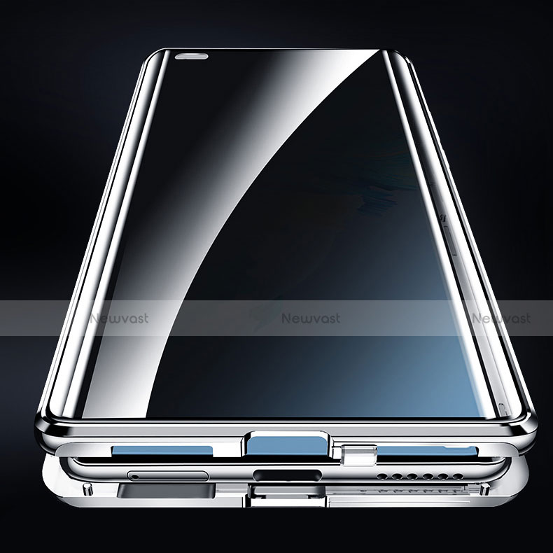 Luxury Aluminum Metal Frame Mirror Cover Case 360 Degrees K01 for Huawei Mate 40 Pro