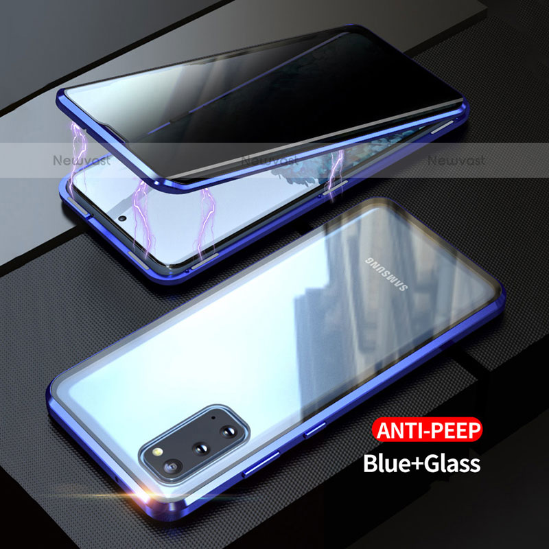 Luxury Aluminum Metal Frame Mirror Cover Case 360 Degrees LK1 for Samsung Galaxy S20 5G