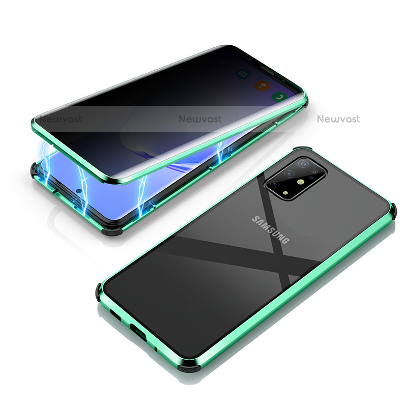 Luxury Aluminum Metal Frame Mirror Cover Case 360 Degrees LK3 for Samsung Galaxy S20 5G