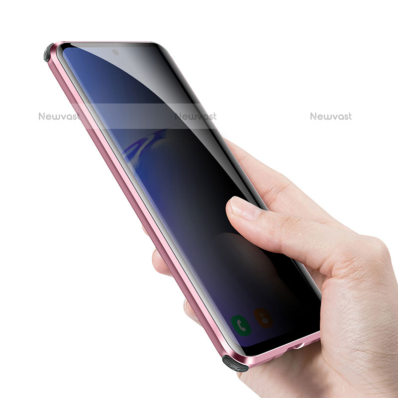 Luxury Aluminum Metal Frame Mirror Cover Case 360 Degrees LK3 for Samsung Galaxy S20 5G