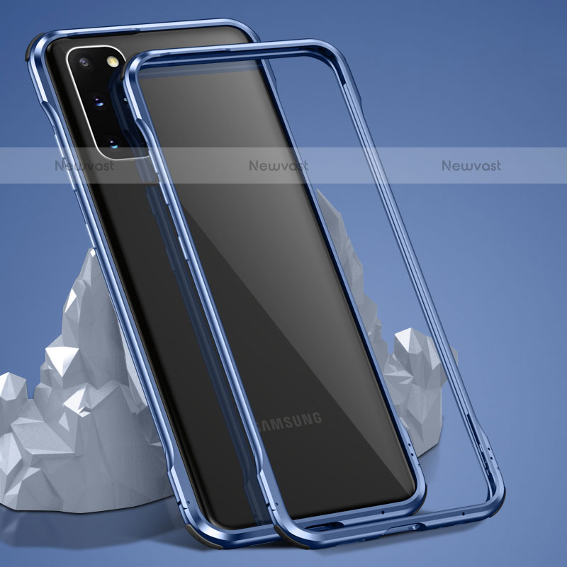 Luxury Aluminum Metal Frame Mirror Cover Case 360 Degrees LK3 for Samsung Galaxy S20 Plus 5G