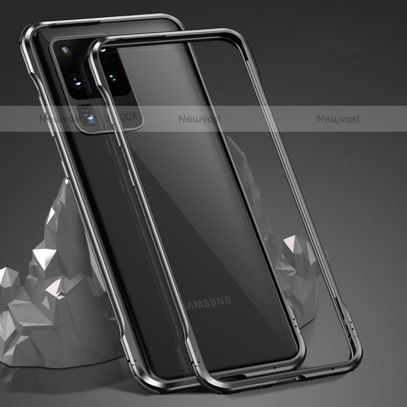 Luxury Aluminum Metal Frame Mirror Cover Case 360 Degrees LK3 for Samsung Galaxy S20 Ultra 5G