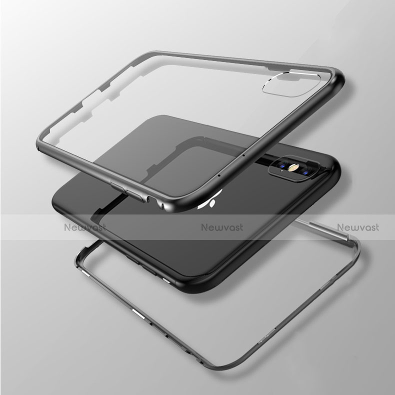 Luxury Aluminum Metal Frame Mirror Cover Case 360 Degrees M01 for Apple iPhone Xs