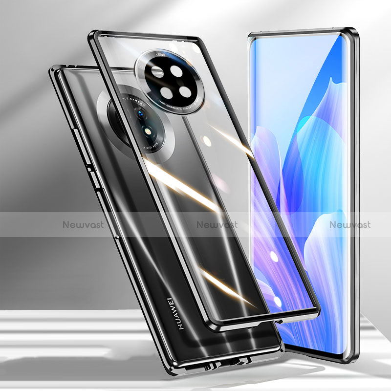 Luxury Aluminum Metal Frame Mirror Cover Case 360 Degrees M01 for Huawei Enjoy 20 Plus 5G