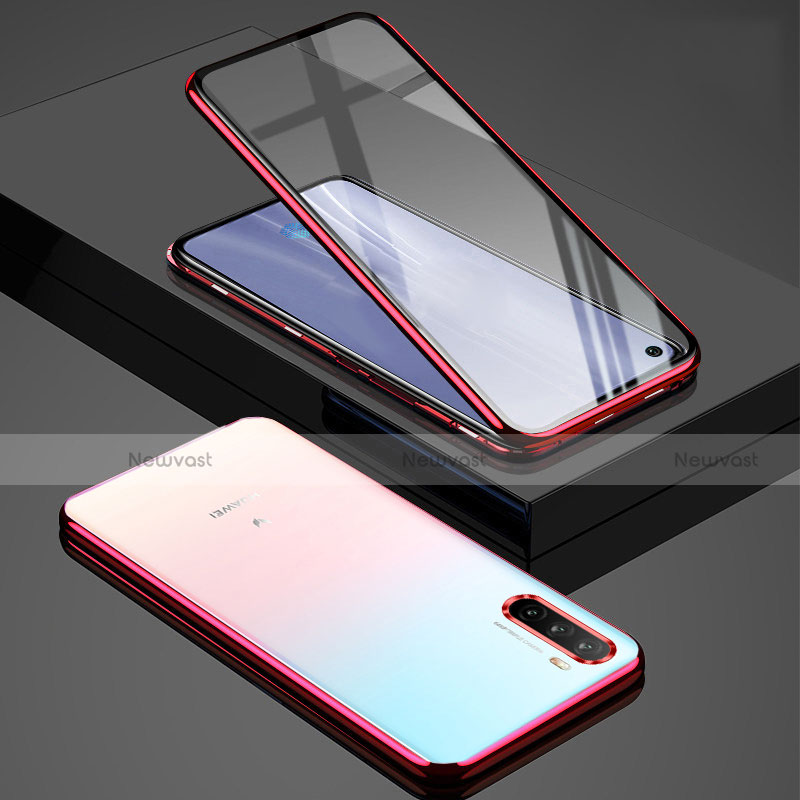 Luxury Aluminum Metal Frame Mirror Cover Case 360 Degrees M01 for Huawei Mate 40 Lite 5G