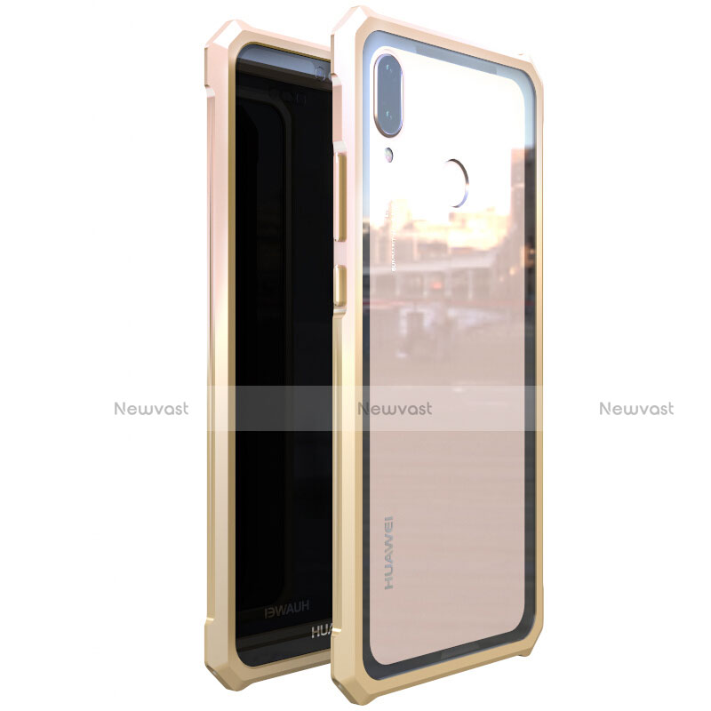 Luxury Aluminum Metal Frame Mirror Cover Case 360 Degrees M01 for Huawei Nova 3e