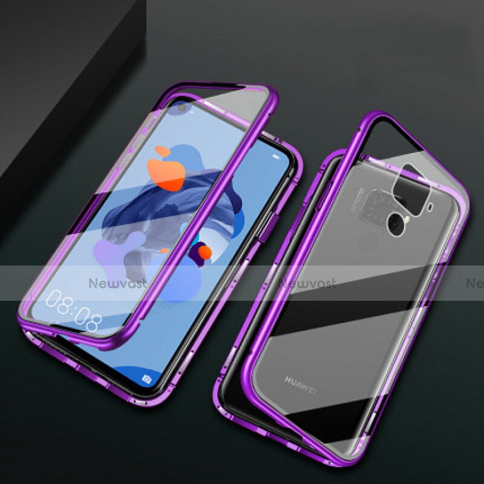 Luxury Aluminum Metal Frame Mirror Cover Case 360 Degrees M01 for Huawei Nova 5z