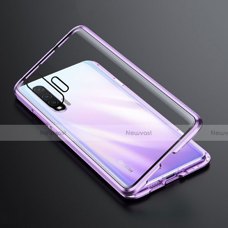 Luxury Aluminum Metal Frame Mirror Cover Case 360 Degrees M01 for Huawei Nova 6 5G