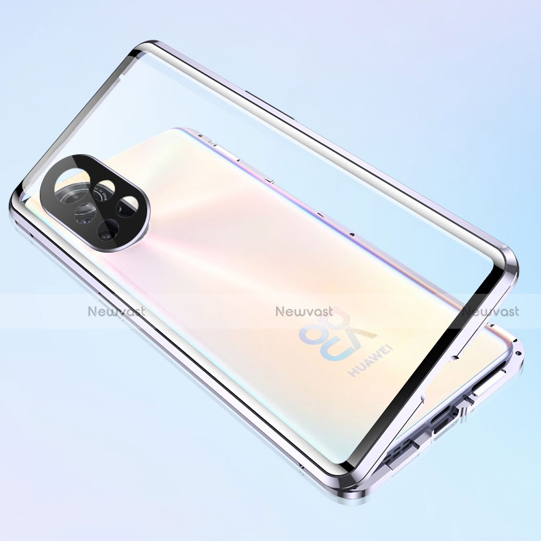 Luxury Aluminum Metal Frame Mirror Cover Case 360 Degrees M01 for Huawei Nova 8 Pro 5G