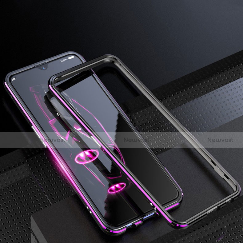 Luxury Aluminum Metal Frame Mirror Cover Case 360 Degrees M01 for Oppo A9X