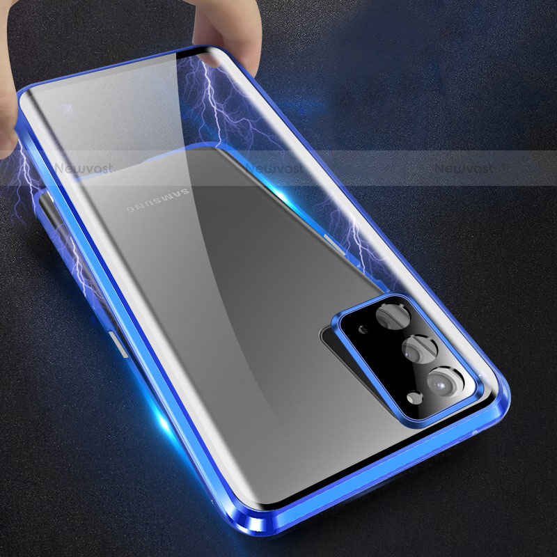 Luxury Aluminum Metal Frame Mirror Cover Case 360 Degrees M01 for Samsung Galaxy S22 Ultra 5G