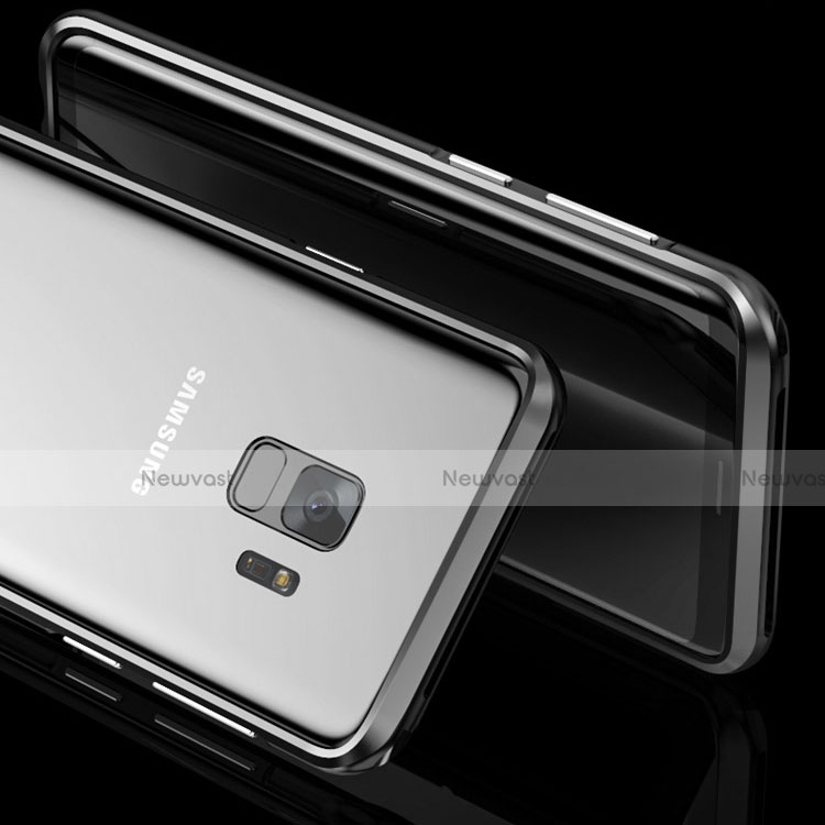 Luxury Aluminum Metal Frame Mirror Cover Case 360 Degrees M01 for Samsung Galaxy S9