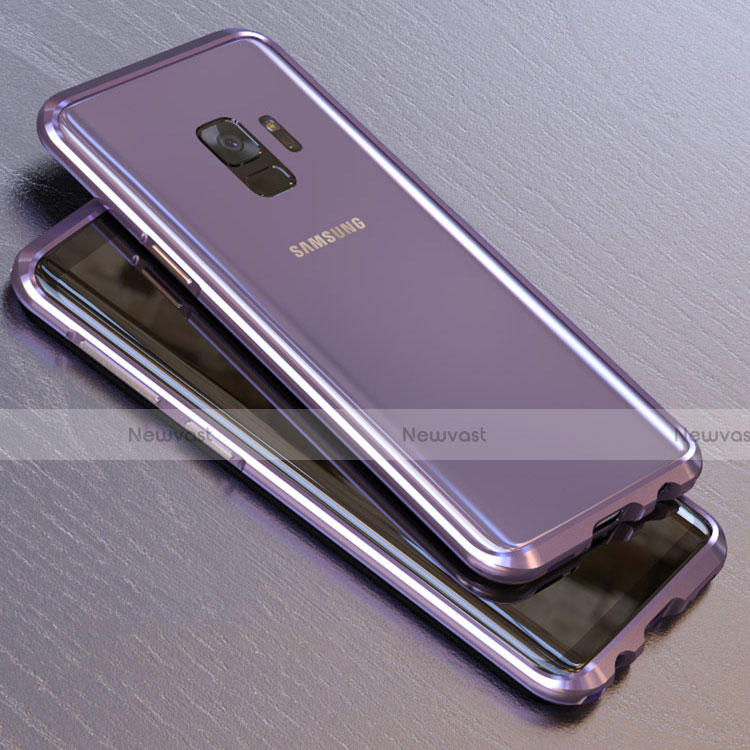 Luxury Aluminum Metal Frame Mirror Cover Case 360 Degrees M01 for Samsung Galaxy S9