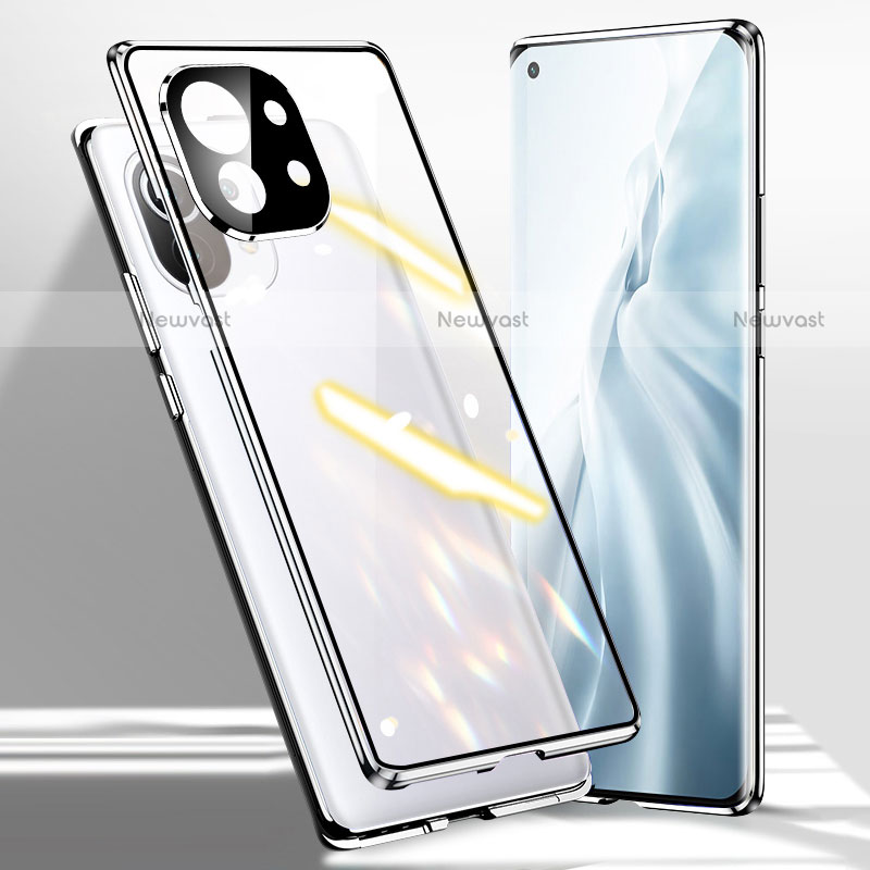 Luxury Aluminum Metal Frame Mirror Cover Case 360 Degrees M01 for Xiaomi Mi 11 Lite 5G NE