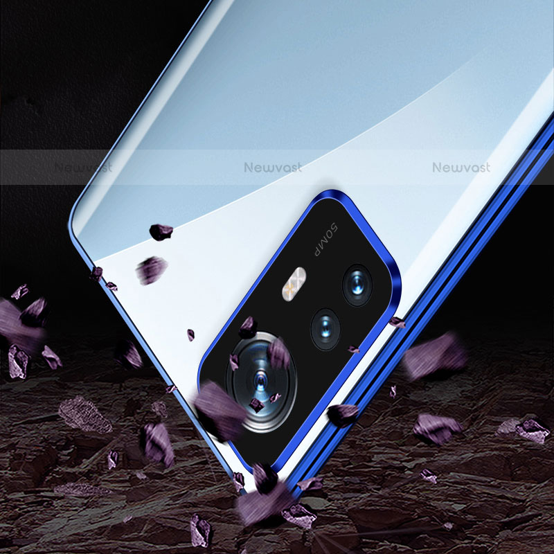 Luxury Aluminum Metal Frame Mirror Cover Case 360 Degrees M01 for Xiaomi Mi 12 Pro 5G