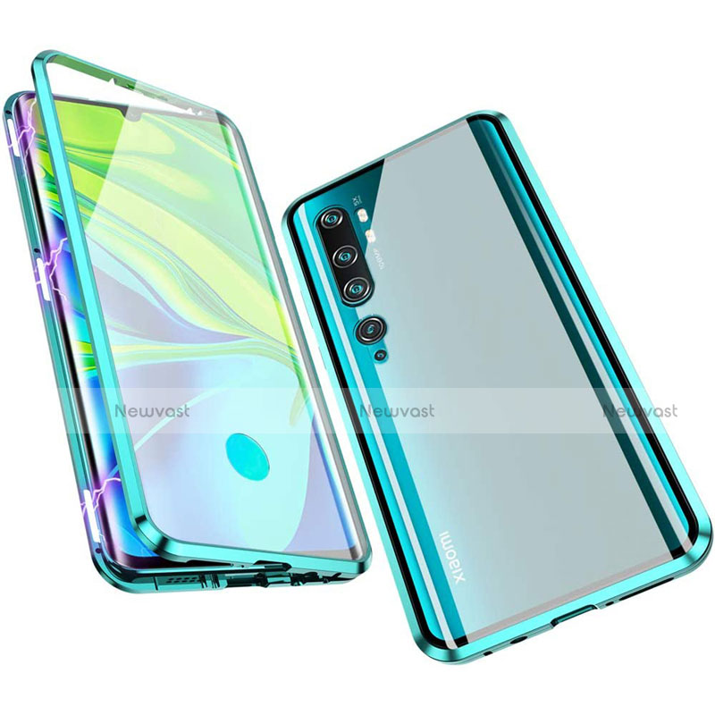 Luxury Aluminum Metal Frame Mirror Cover Case 360 Degrees M01 for Xiaomi Mi Note 10 Pro