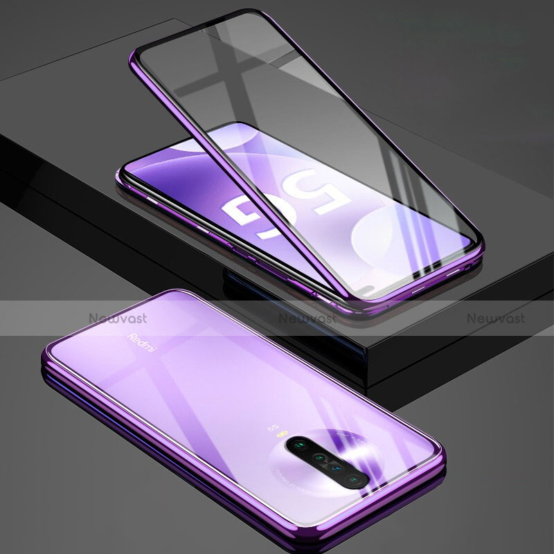 Luxury Aluminum Metal Frame Mirror Cover Case 360 Degrees M01 for Xiaomi Poco X2