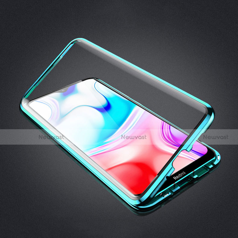 Luxury Aluminum Metal Frame Mirror Cover Case 360 Degrees M01 for Xiaomi Redmi 8