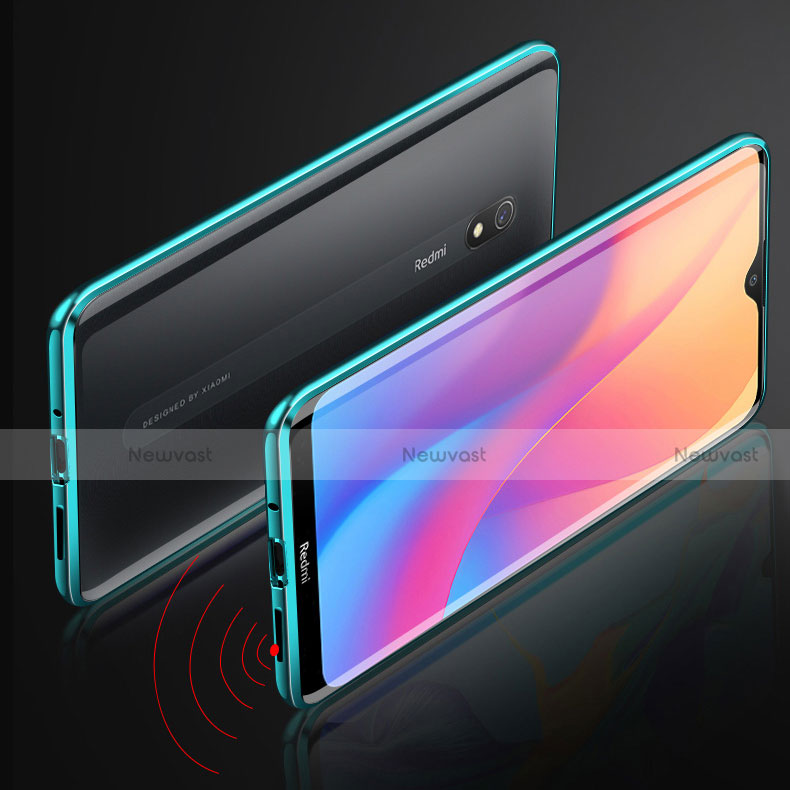 Luxury Aluminum Metal Frame Mirror Cover Case 360 Degrees M01 for Xiaomi Redmi 8A