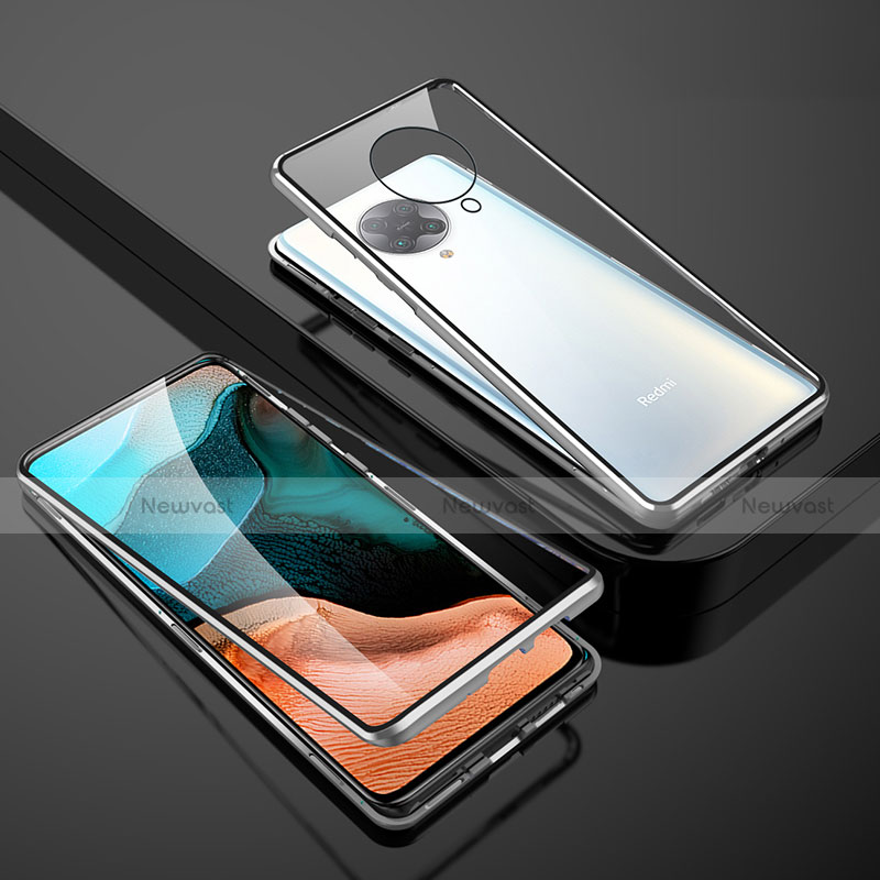 Luxury Aluminum Metal Frame Mirror Cover Case 360 Degrees M01 for Xiaomi Redmi K30 Pro Zoom