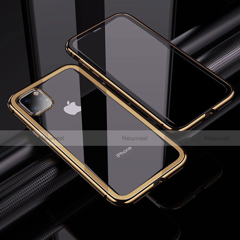 Luxury Aluminum Metal Frame Mirror Cover Case 360 Degrees M02 for Apple iPhone 11 Pro Max