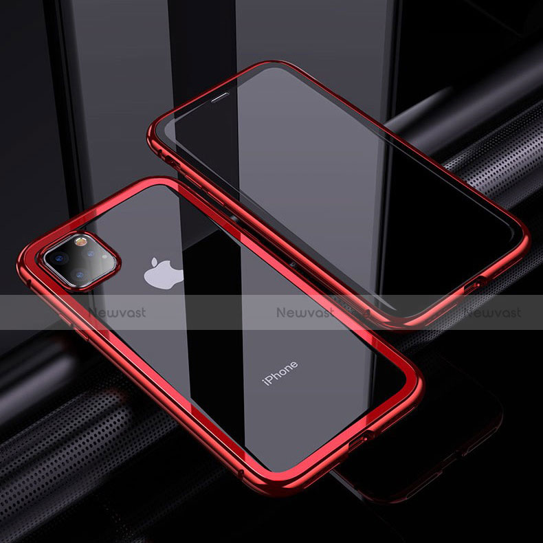 Luxury Aluminum Metal Frame Mirror Cover Case 360 Degrees M02 for Apple iPhone 11 Pro Max