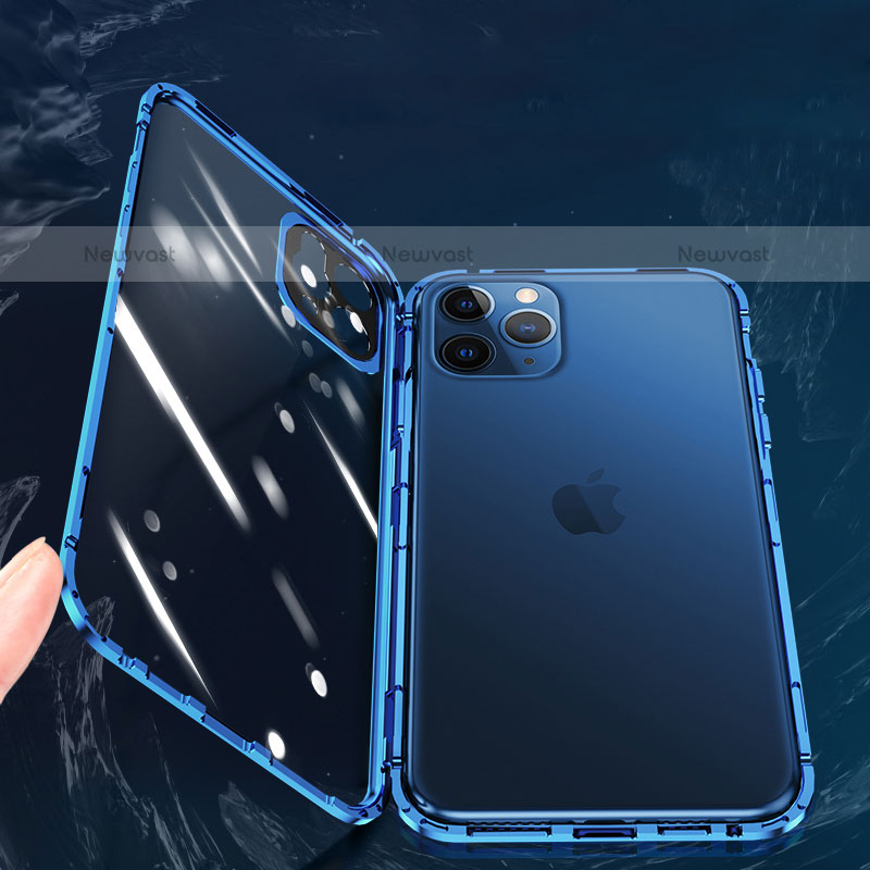 Luxury Aluminum Metal Frame Mirror Cover Case 360 Degrees M02 for Apple iPhone 16 Pro Max