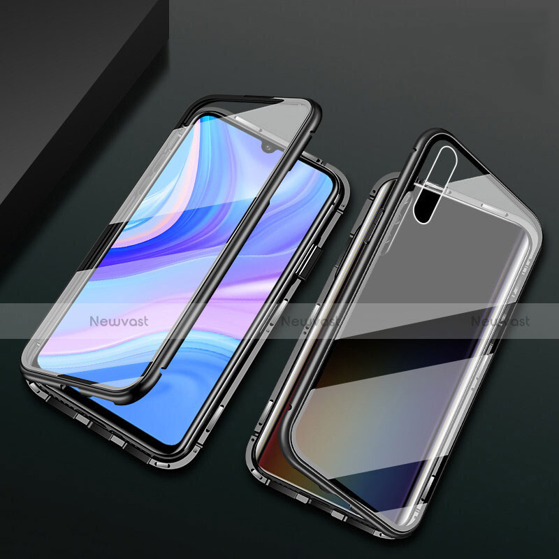 Luxury Aluminum Metal Frame Mirror Cover Case 360 Degrees M02 for Huawei Enjoy 10e