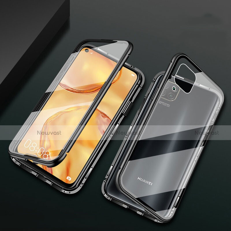 Luxury Aluminum Metal Frame Mirror Cover Case 360 Degrees M02 for Huawei Nova 6 SE