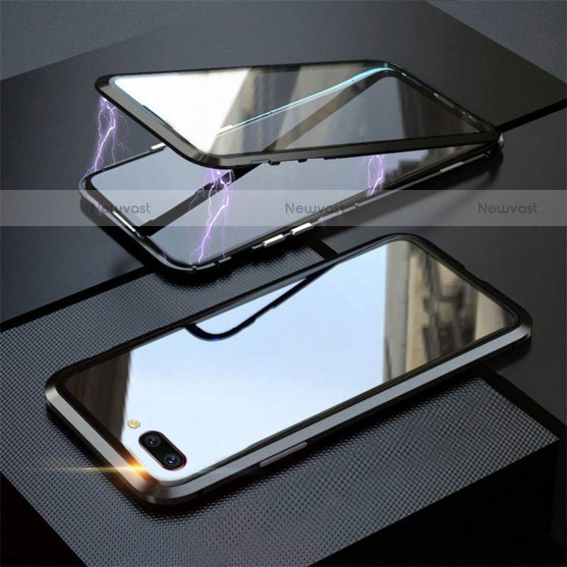 Luxury Aluminum Metal Frame Mirror Cover Case 360 Degrees M02 for Oppo A12e