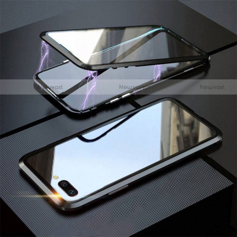 Luxury Aluminum Metal Frame Mirror Cover Case 360 Degrees M02 for Oppo A5