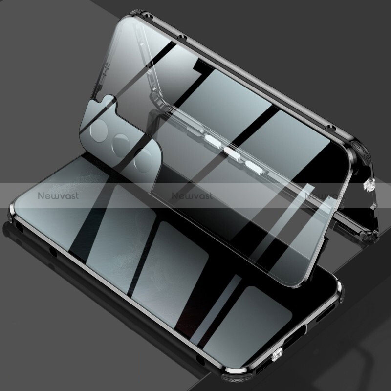 Luxury Aluminum Metal Frame Mirror Cover Case 360 Degrees M02 for Samsung Galaxy S24 5G