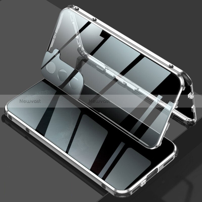 Luxury Aluminum Metal Frame Mirror Cover Case 360 Degrees M02 for Samsung Galaxy S24 Plus 5G