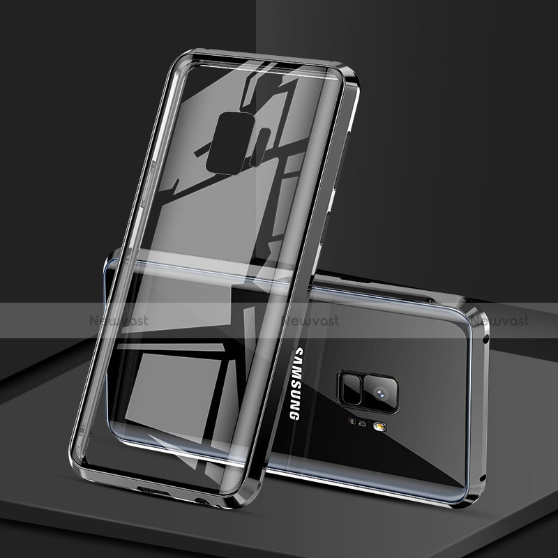 Luxury Aluminum Metal Frame Mirror Cover Case 360 Degrees M02 for Samsung Galaxy S9
