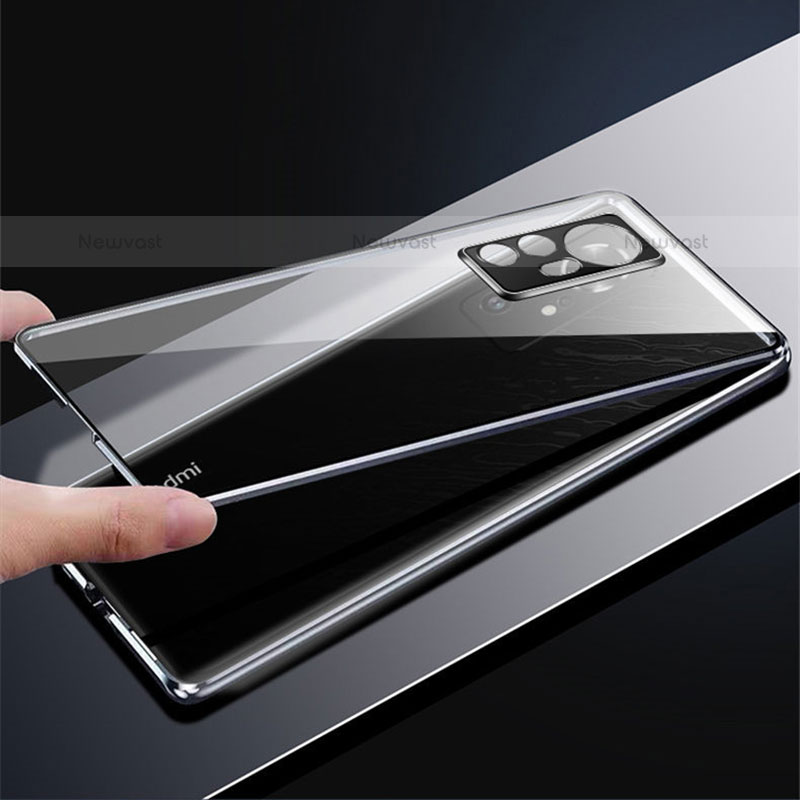 Luxury Aluminum Metal Frame Mirror Cover Case 360 Degrees M02 for Xiaomi Mi 12X 5G