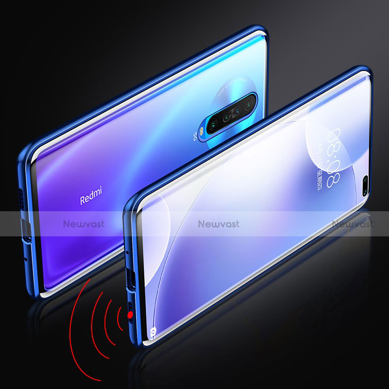 Luxury Aluminum Metal Frame Mirror Cover Case 360 Degrees M02 for Xiaomi Poco X2