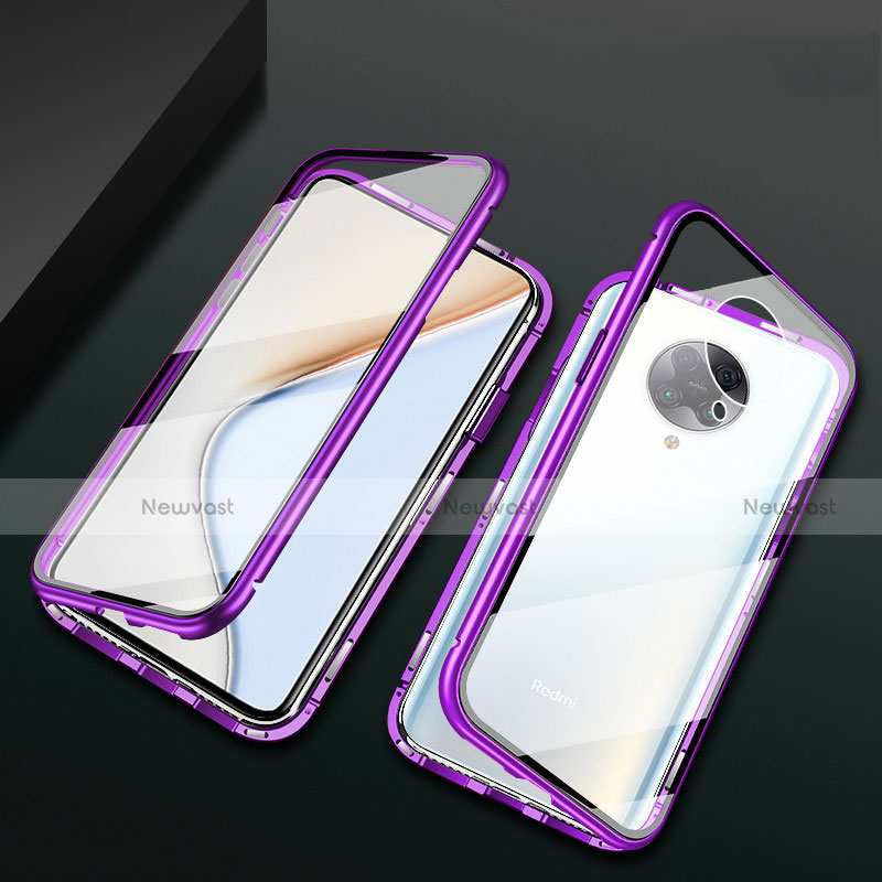 Luxury Aluminum Metal Frame Mirror Cover Case 360 Degrees M02 for Xiaomi Redmi K30 Pro 5G