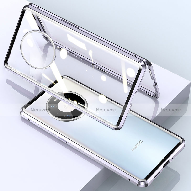 Luxury Aluminum Metal Frame Mirror Cover Case 360 Degrees M03 for Huawei Mate 40 Pro