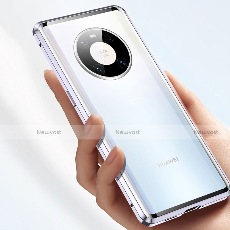 Luxury Aluminum Metal Frame Mirror Cover Case 360 Degrees M03 for Huawei Mate 40 Pro