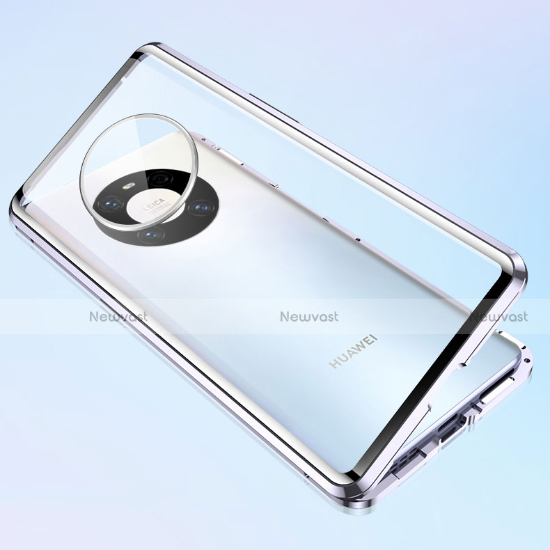 Luxury Aluminum Metal Frame Mirror Cover Case 360 Degrees M03 for Huawei Mate 40E Pro 4G