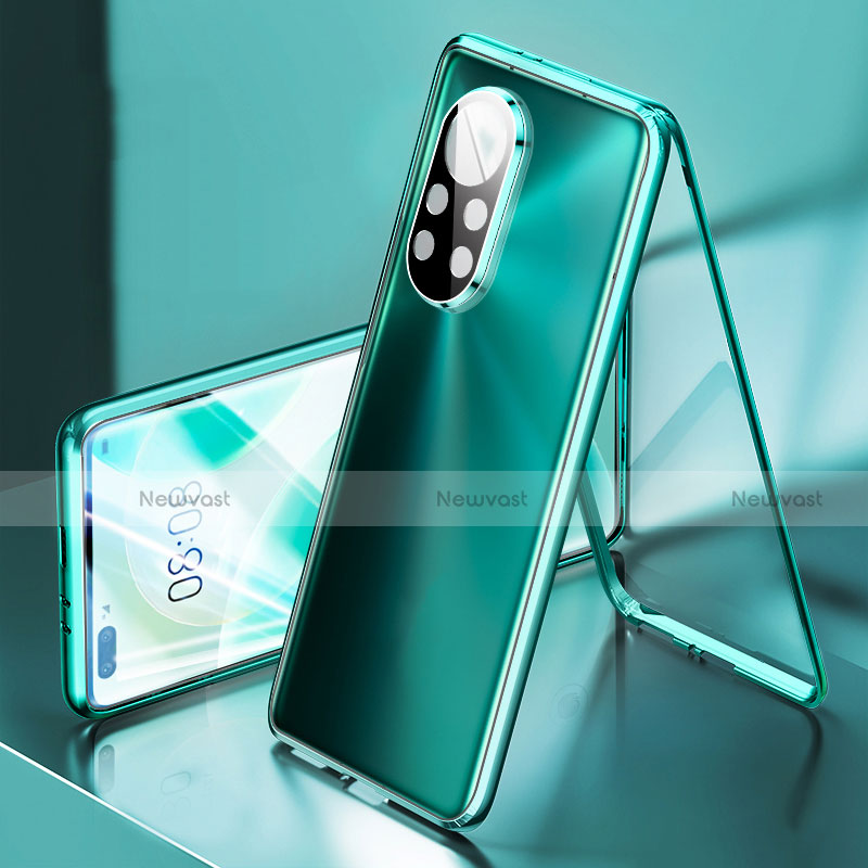 Luxury Aluminum Metal Frame Mirror Cover Case 360 Degrees M03 for Huawei Nova 8 Pro 5G