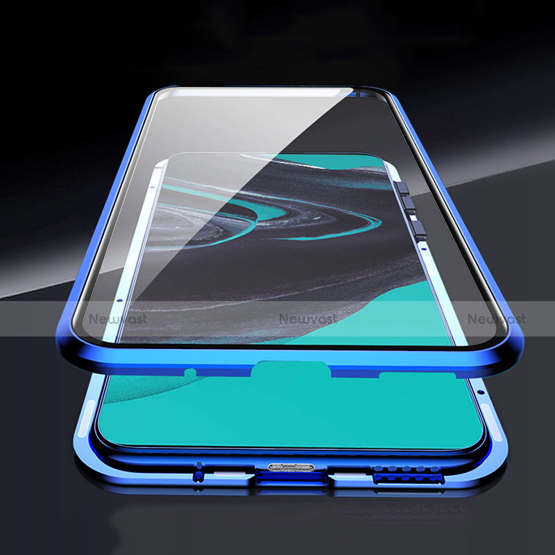 Luxury Aluminum Metal Frame Mirror Cover Case 360 Degrees M03 for Oppo Reno2