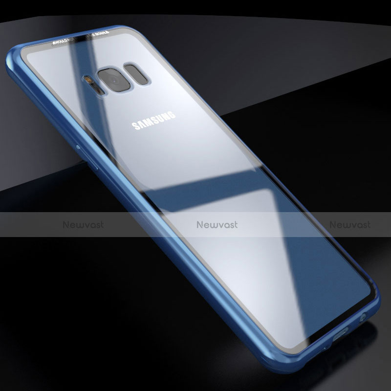 Luxury Aluminum Metal Frame Mirror Cover Case 360 Degrees M03 for Samsung Galaxy S8 Plus