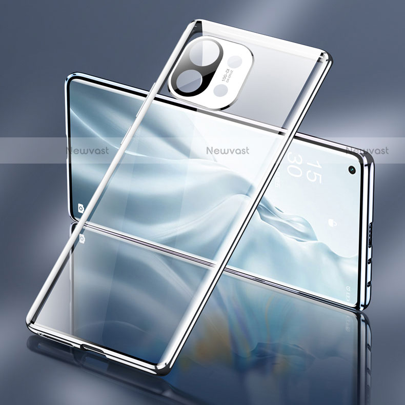 Luxury Aluminum Metal Frame Mirror Cover Case 360 Degrees M03 for Xiaomi Mi 11 Lite 5G NE