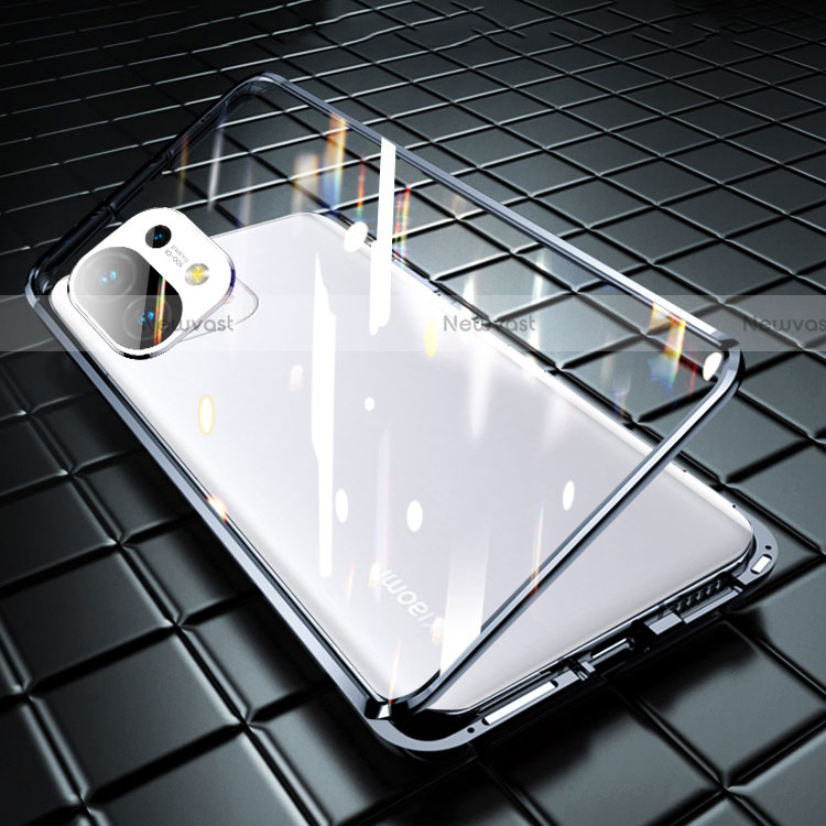 Luxury Aluminum Metal Frame Mirror Cover Case 360 Degrees M03 for Xiaomi Mi 11 Lite 5G NE